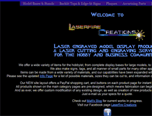 Tablet Screenshot of laserfirecreations.com
